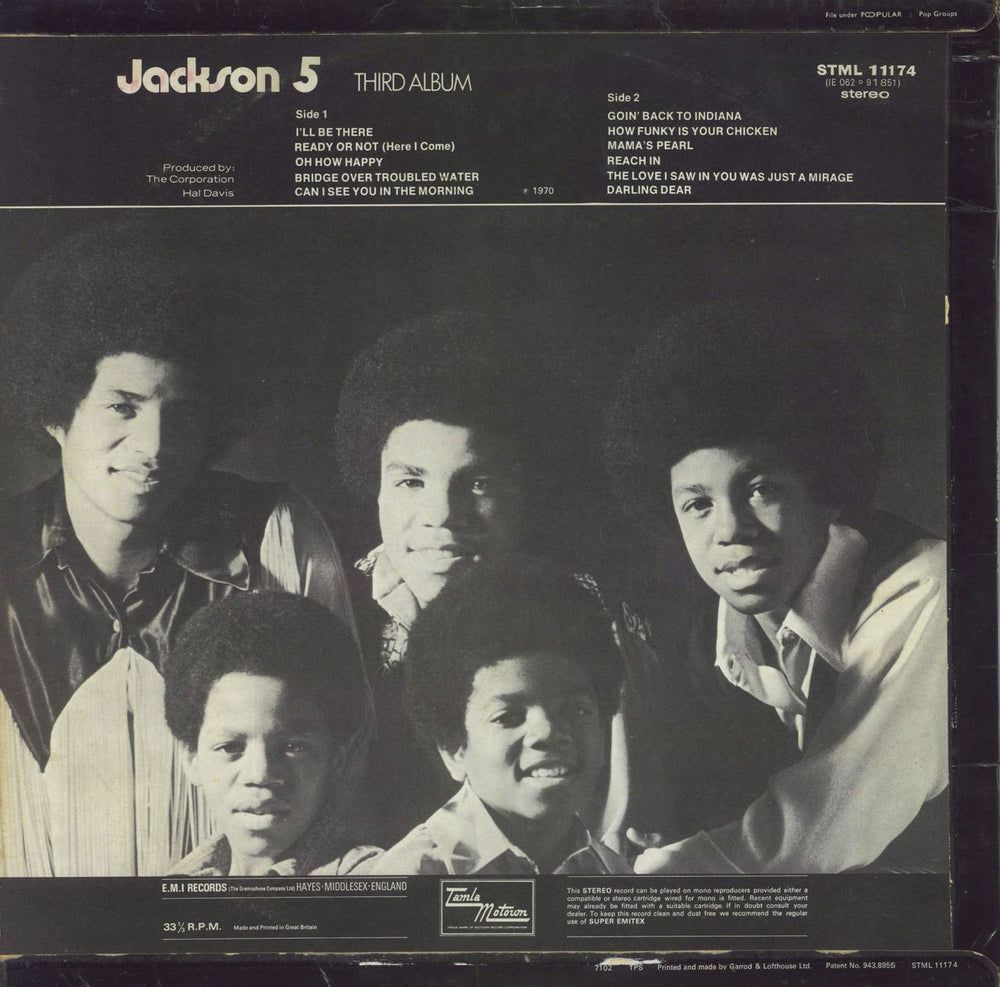 The Jackson Five Third Album UK vinyl LP album (LP record)