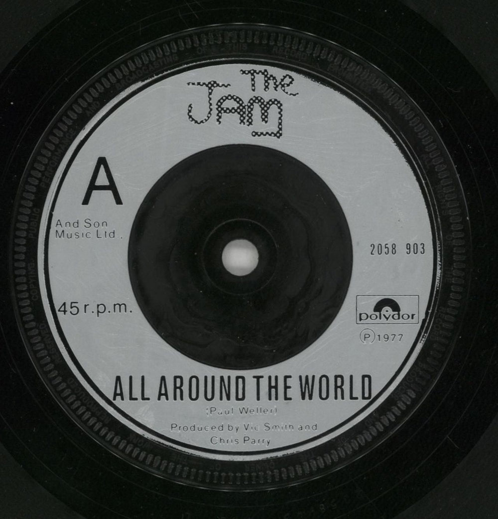 The Jam All Around The World UK 7" vinyl single (7 inch record / 45) JAM07AL73476