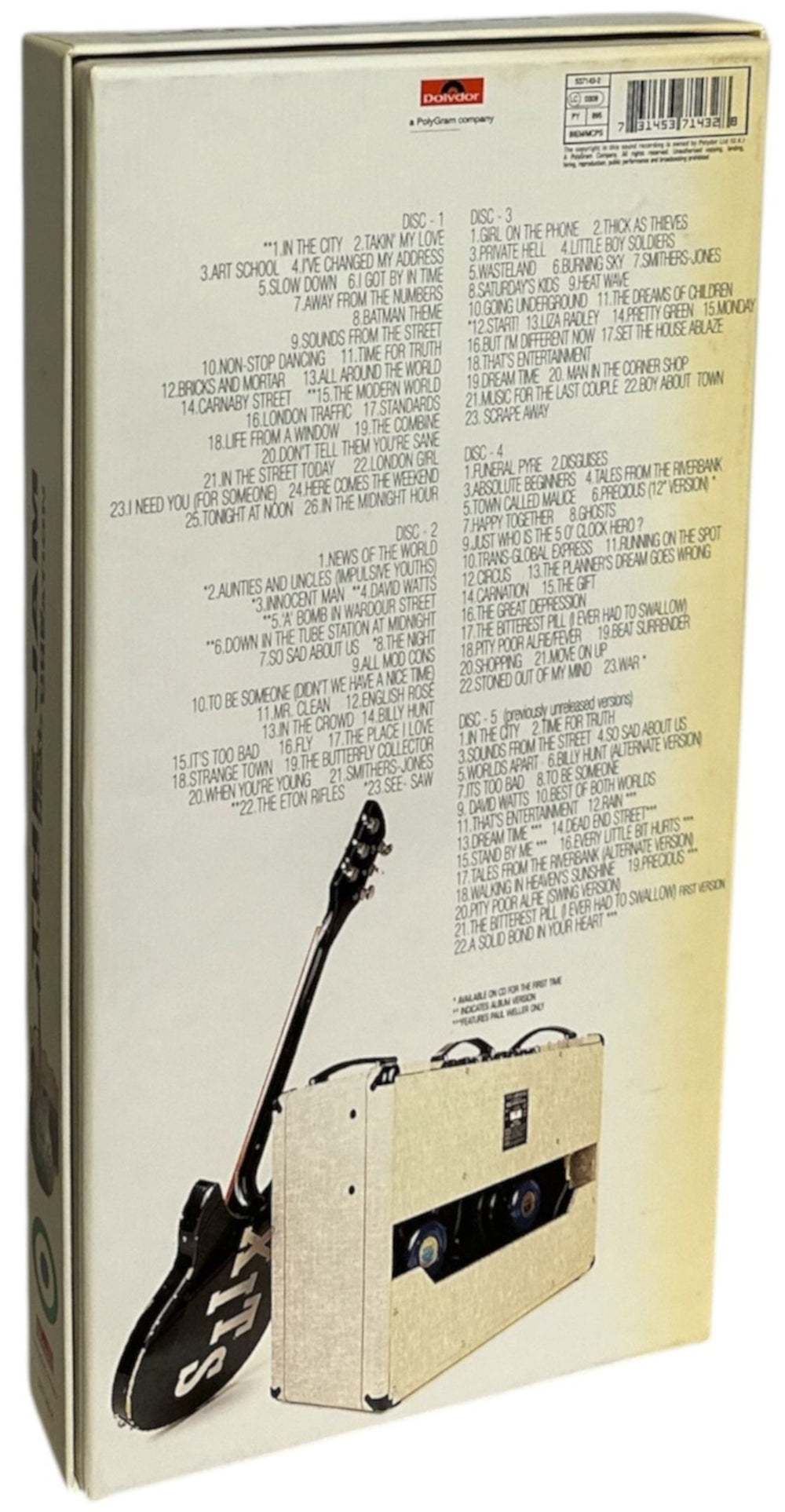 The Jam Direction Reaction Creation UK CD Album Box Set 731453714328