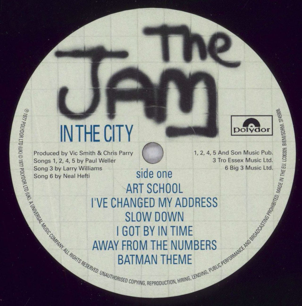 The Jam In The City - 180 Gram - Shrink UK vinyl LP album (LP record) JAMLPIN844277