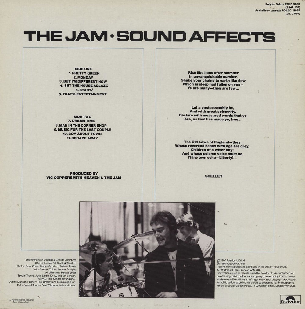 The Jam Sound Affects French vinyl LP album (LP record)