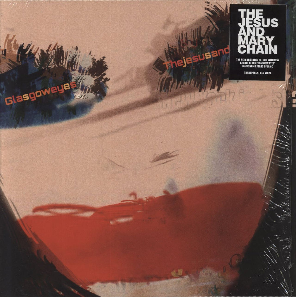 The Jesus & Mary Chain Glasgow Eyes - Red Vinyl US vinyl LP album (LP record) FC226V12