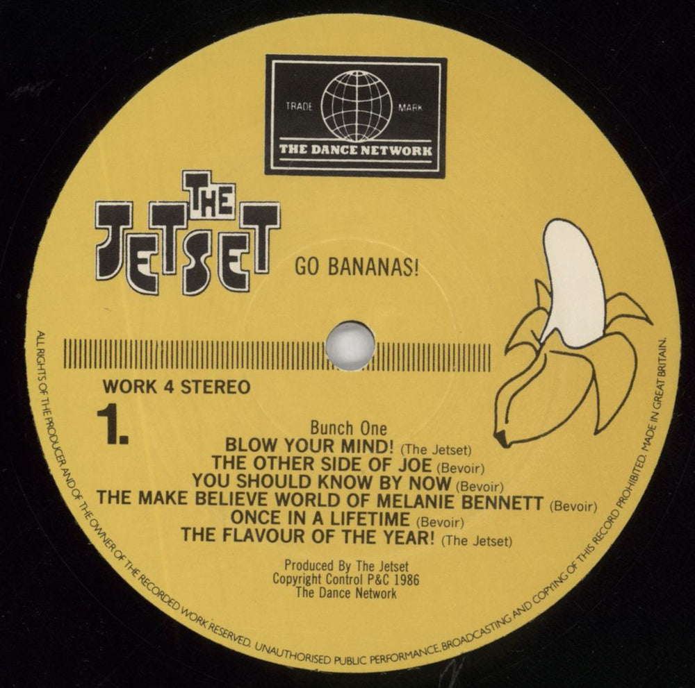 The Jetset Go Bananas UK vinyl LP album (LP record) JSLPGO817460