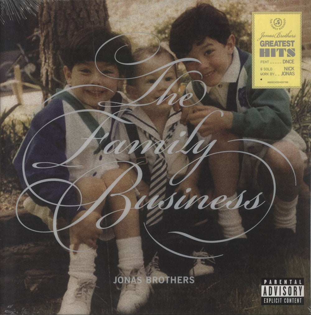 The Jonas Brothers The Family Business - Clear Vinyl - Sealed UK 2-LP vinyl record set (Double LP Album) 00602458468700