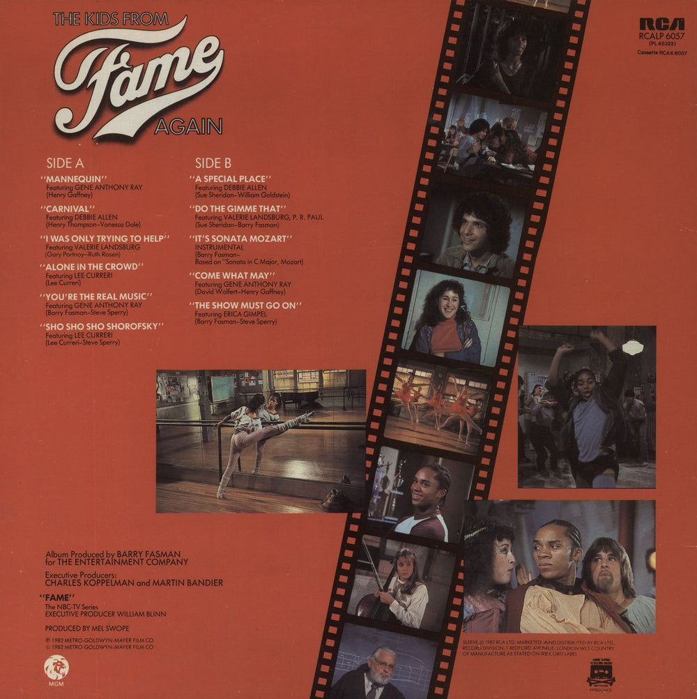 The Kids From Fame The Kids From Fame Again UK vinyl LP album (LP record)