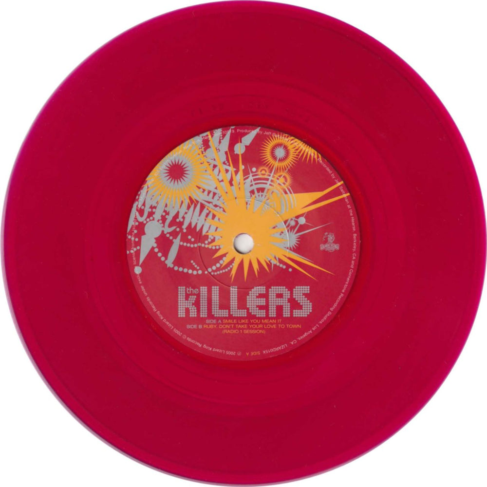 The Killers Smile Like You Mean It - Red Vinyl UK 7" vinyl single (7 inch record / 45) TKI07SM667233