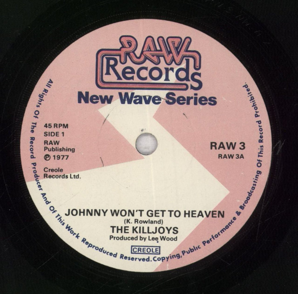 The Killjoys Johnny Won't Get To Heaven - VG UK 7" vinyl single (7 inch record / 45)