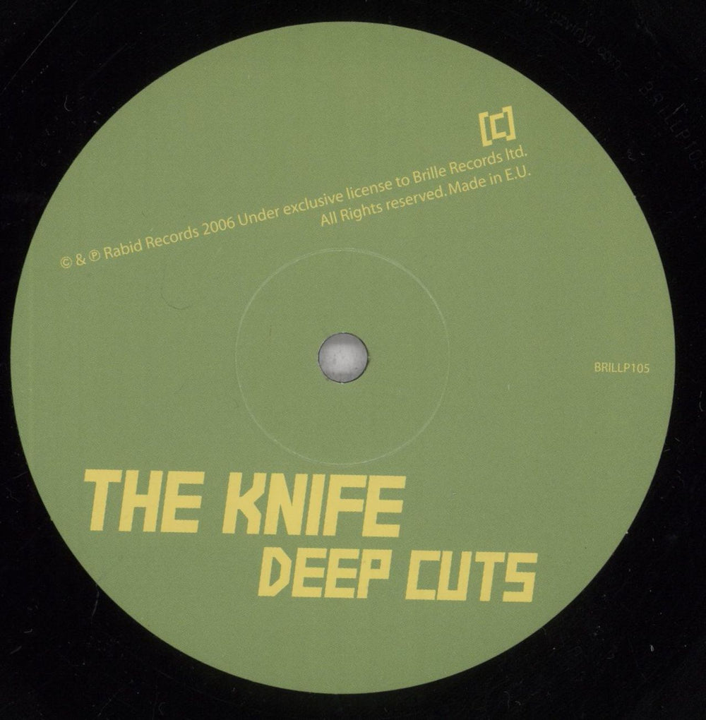 The Knife Deep Cuts - 180 Gram Vinyl + Opened Shrink UK 2-LP vinyl record set (Double LP Album) TKF2LDE837580