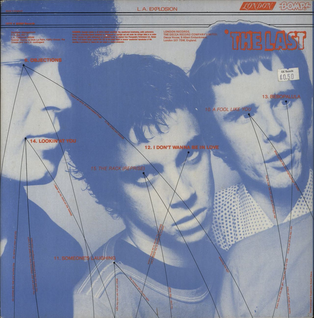 The Last L.A. Explosion ! UK vinyl LP album (LP record)