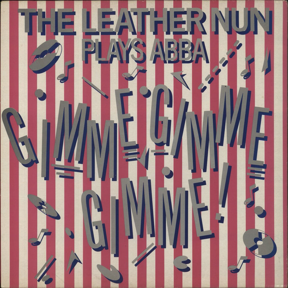 The Leather Nun Gimme Gimme Gimme - Pink Sleeve UK 12" vinyl single (12 inch record / Maxi-single) WRMS009