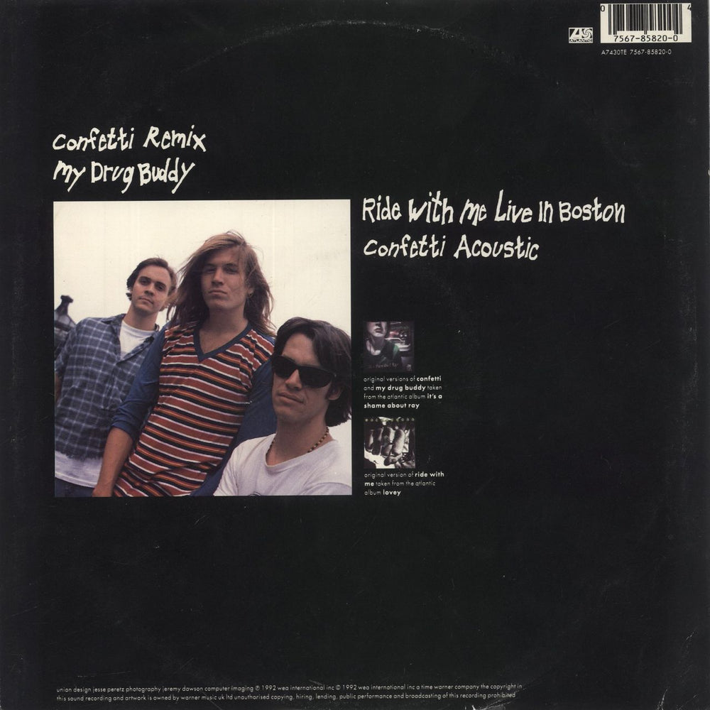 The Lemonheads Confetti UK 10" vinyl single (10 inch record) 075678582004