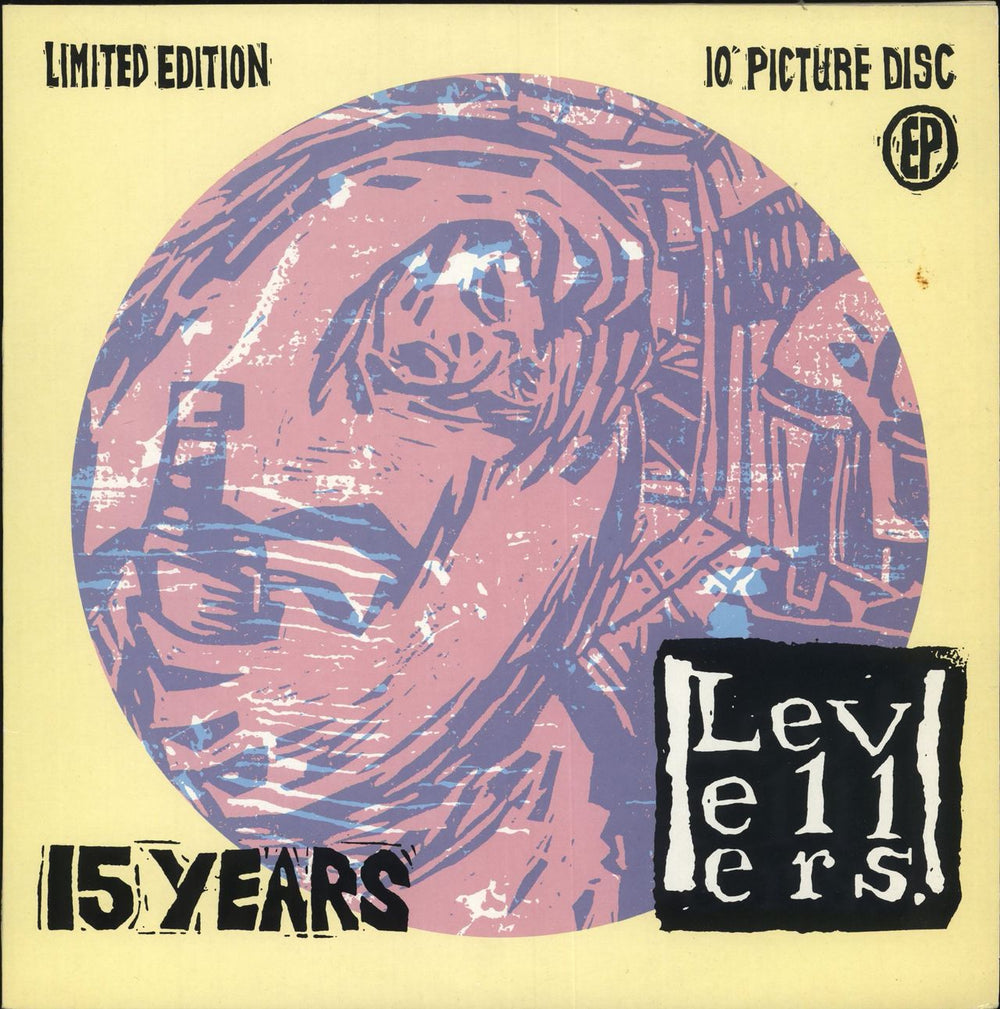 The Levellers Fifteen Years - 10" Picture Disc UK 10" Vinyl Picture Disc (10 inch Record Single) WOKX2020