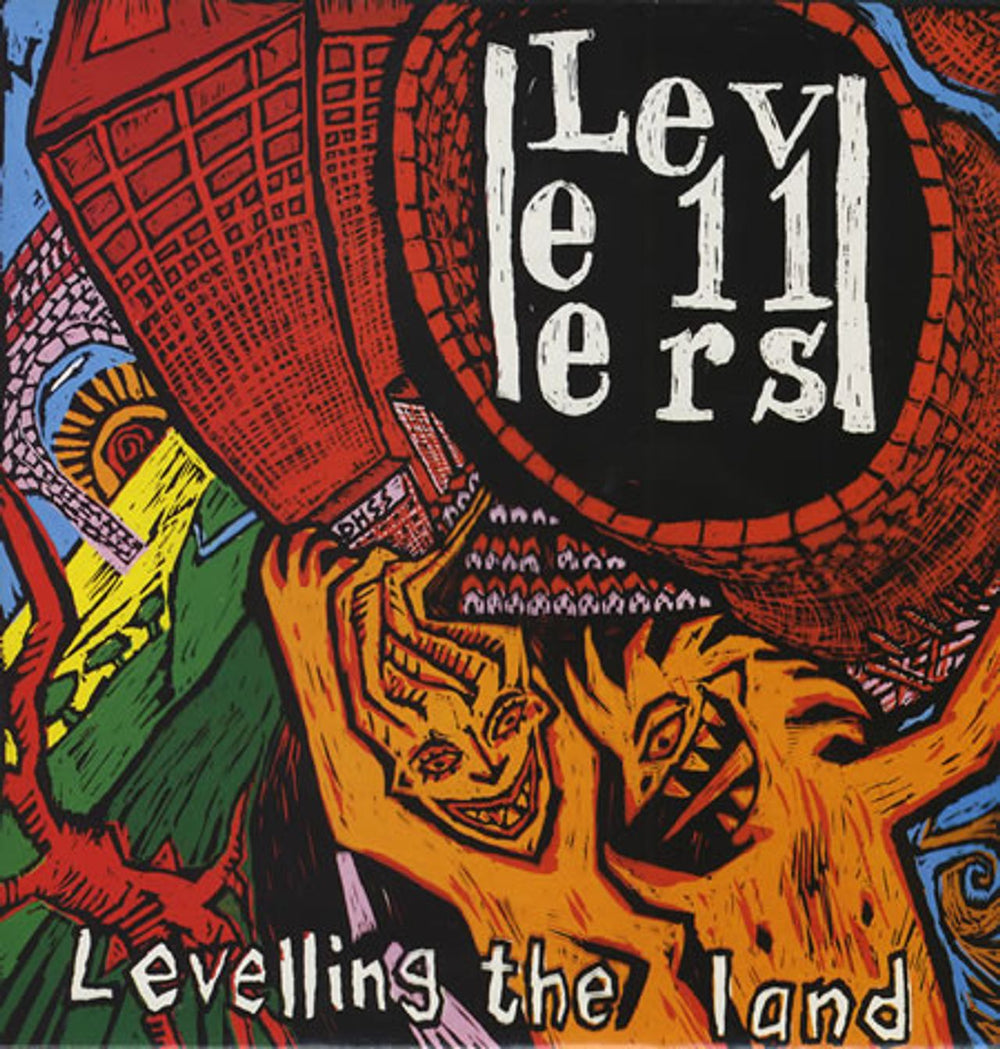 The Levellers Levelling The Land UK vinyl LP album (LP record) WOL1022