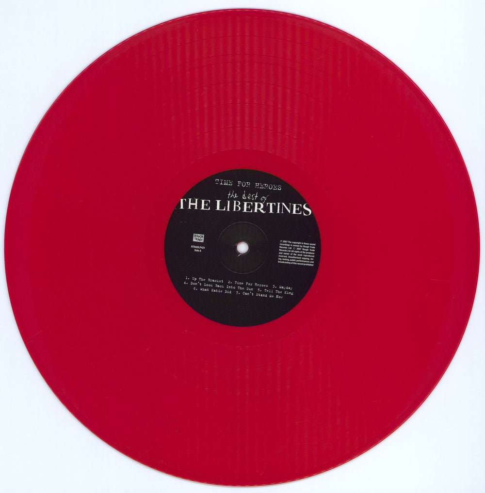 The Libertines Time For Heroes: The Best Of The Libertines - Red Vinyl UK vinyl LP album (LP record) 883870042116