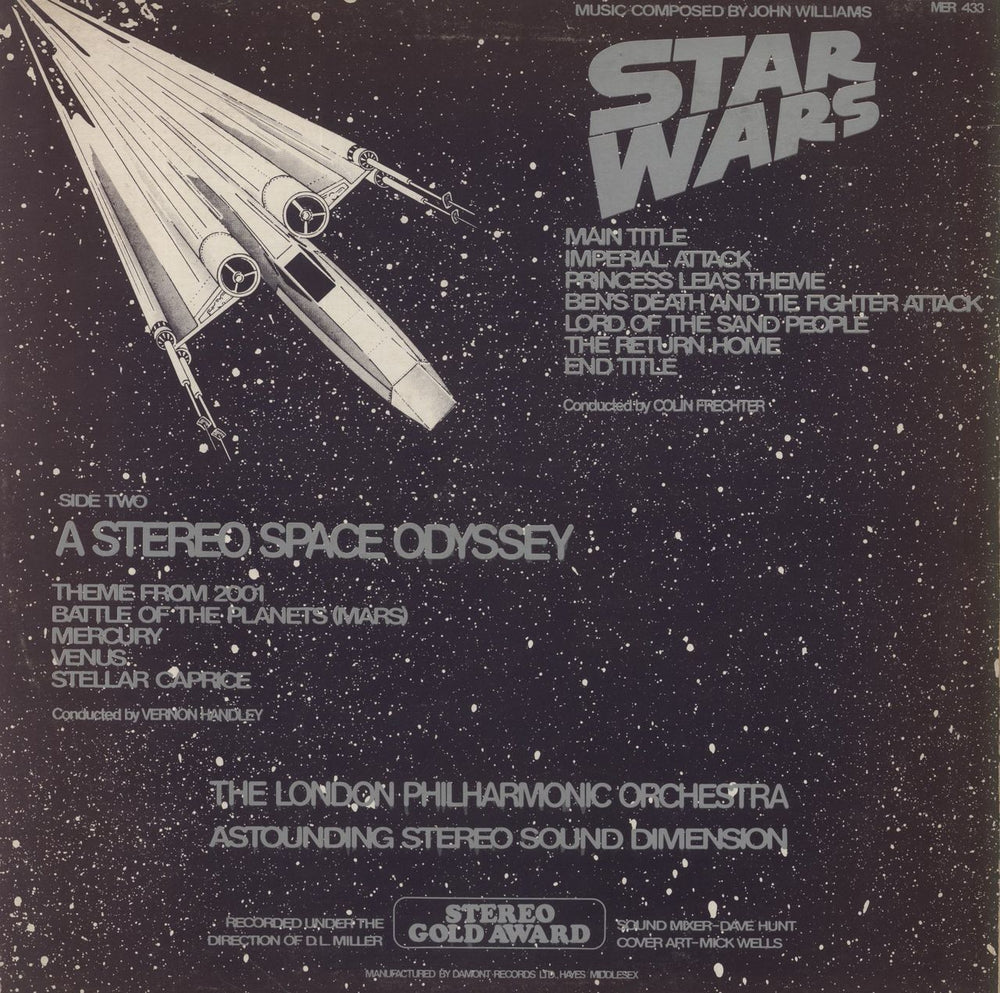 The London Philharmonic Orchestra Star Wars / A Stereo Space Odyssey UK vinyl LP album (LP record)