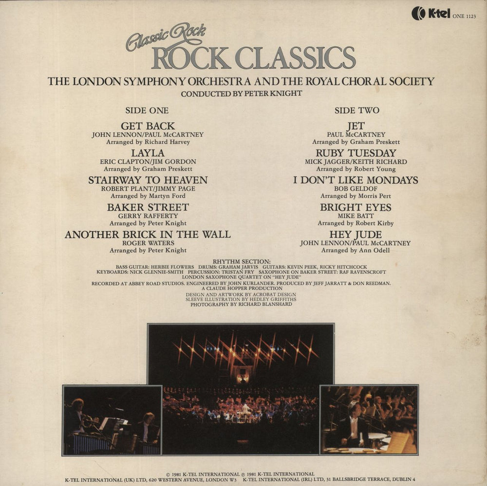 The London Symphony Orchestra Classic Rock - Rock Classics UK vinyl LP album (LP record)