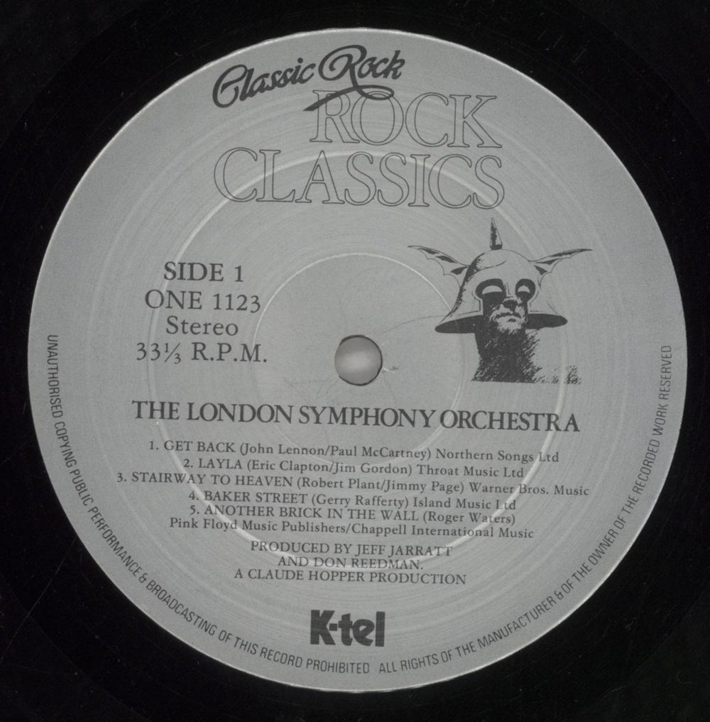 The London Symphony Orchestra Classic Rock - Rock Classics UK vinyl LP album (LP record) LQOLPCL499975