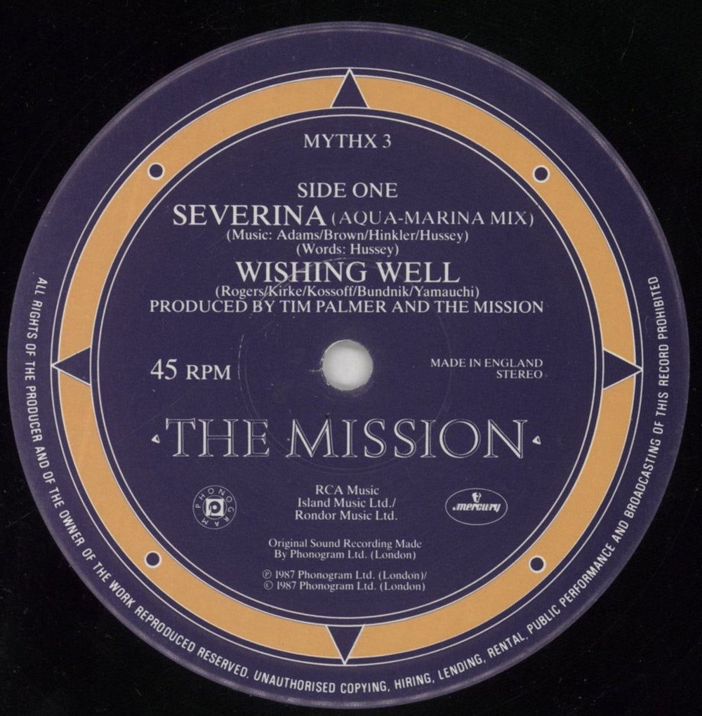 The Mission Severina - Poster Sleeve + Numbered Belly Band UK 12" vinyl single (12 inch record / Maxi-single) MIS12SE07013