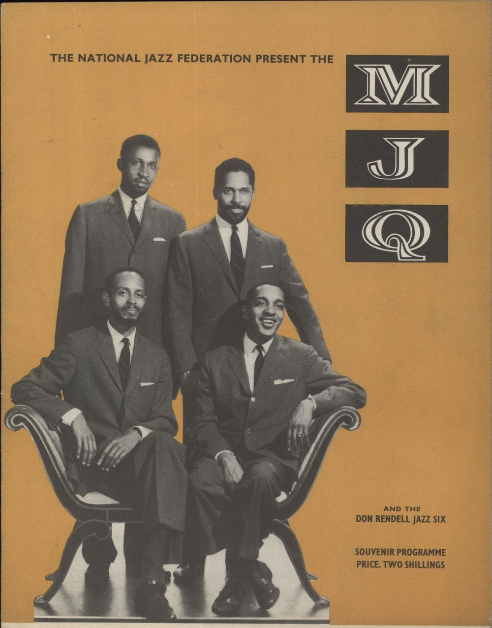 The Modern Jazz Quartet The National Jazz Federation Present The MJQ UK tour programme TOUR PROGRAMME