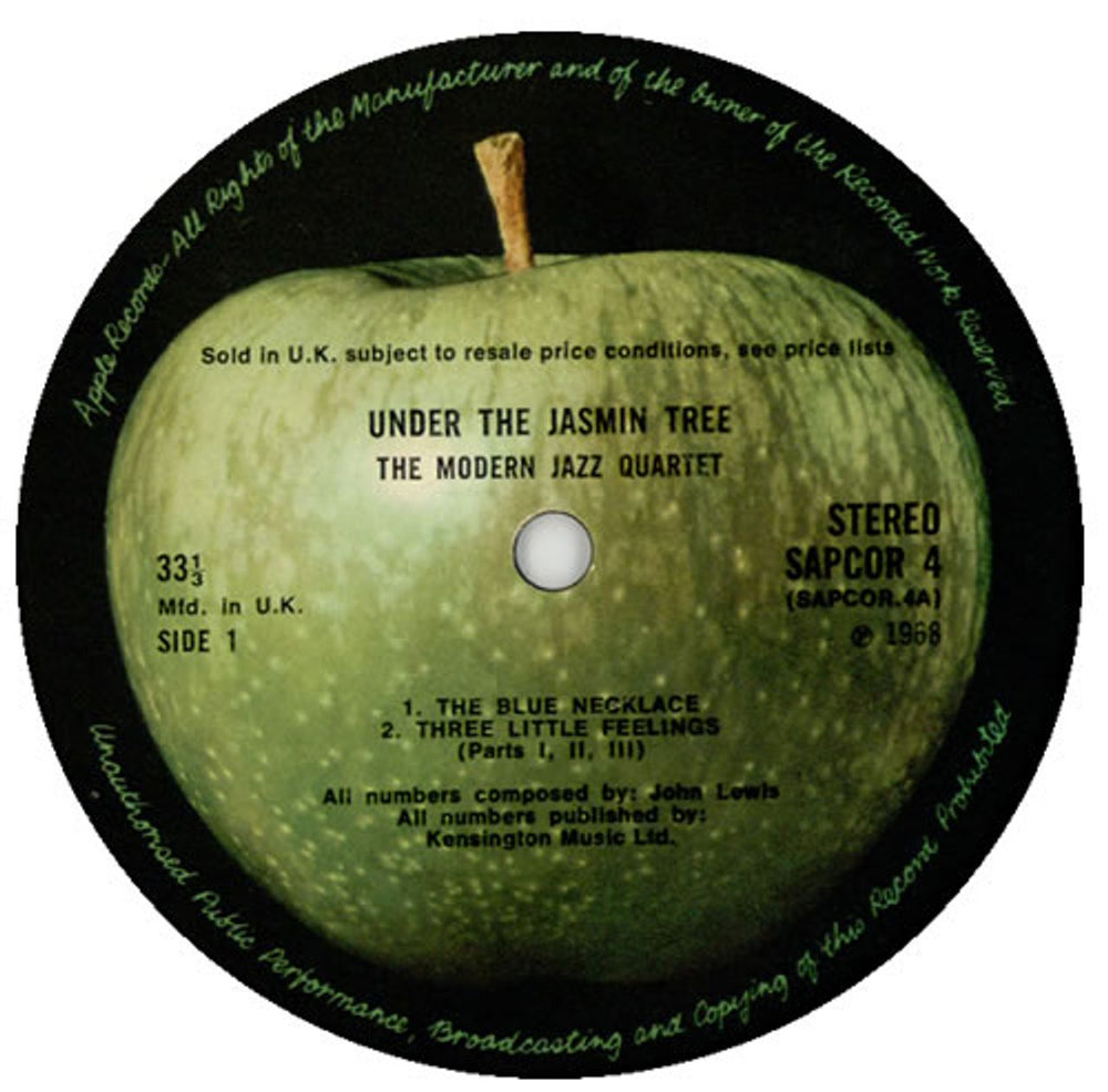 The Modern Jazz Quartet Under The Jasmin Tree UK vinyl LP album (LP record) MJQLPUN210021
