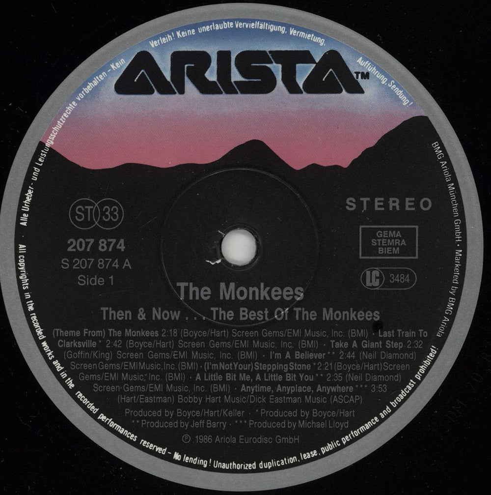 The Monkees The Best Of The Monkees - DMM German vinyl LP album (LP record) MKELPTH757234