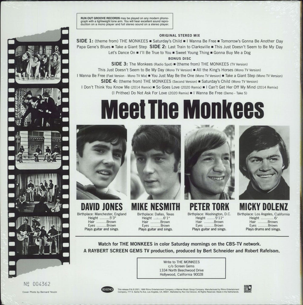 The Monkees The Monkees - 180gm - Sealed Dutch 2-LP vinyl record set (Double LP Album) 081227906238