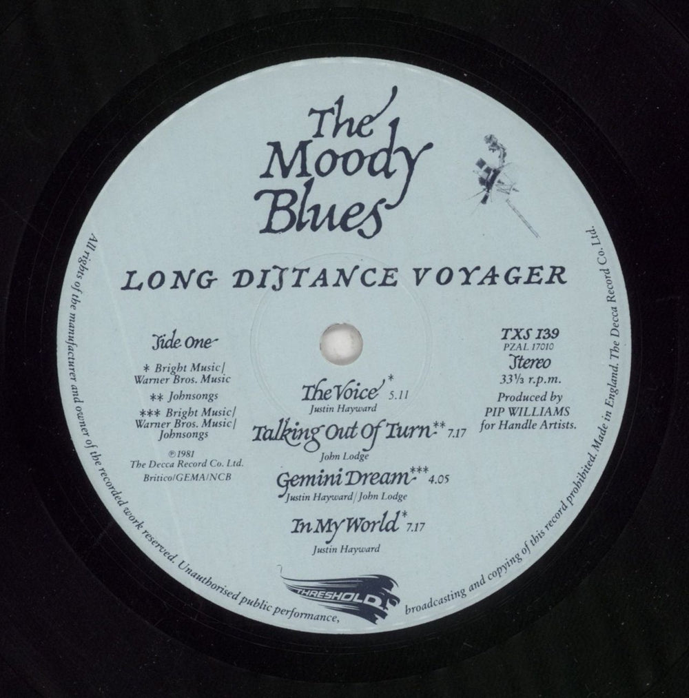 The Moody Blues Long Distance Voyager UK vinyl LP album (LP record) MBLLPLO251825