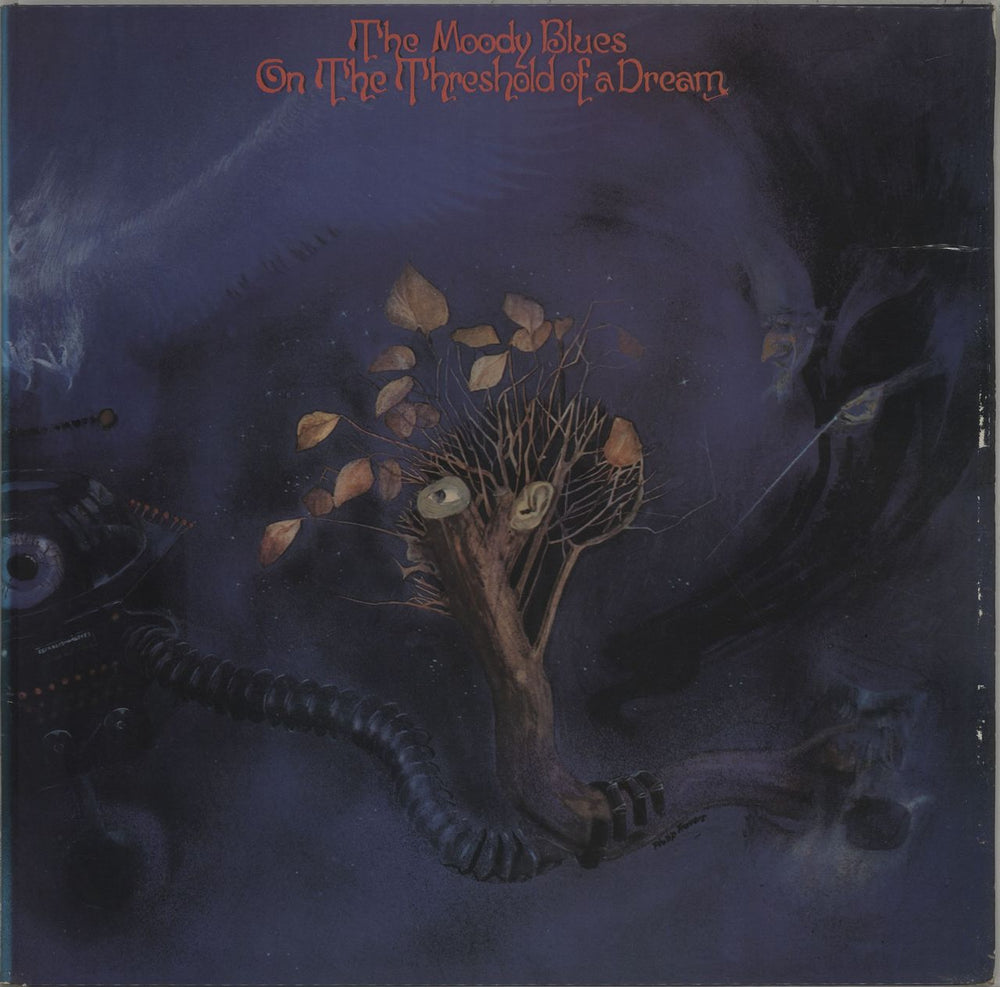 The Moody Blues On The Threshold Of A Dream - VG UK vinyl LP album (LP record) DML1035