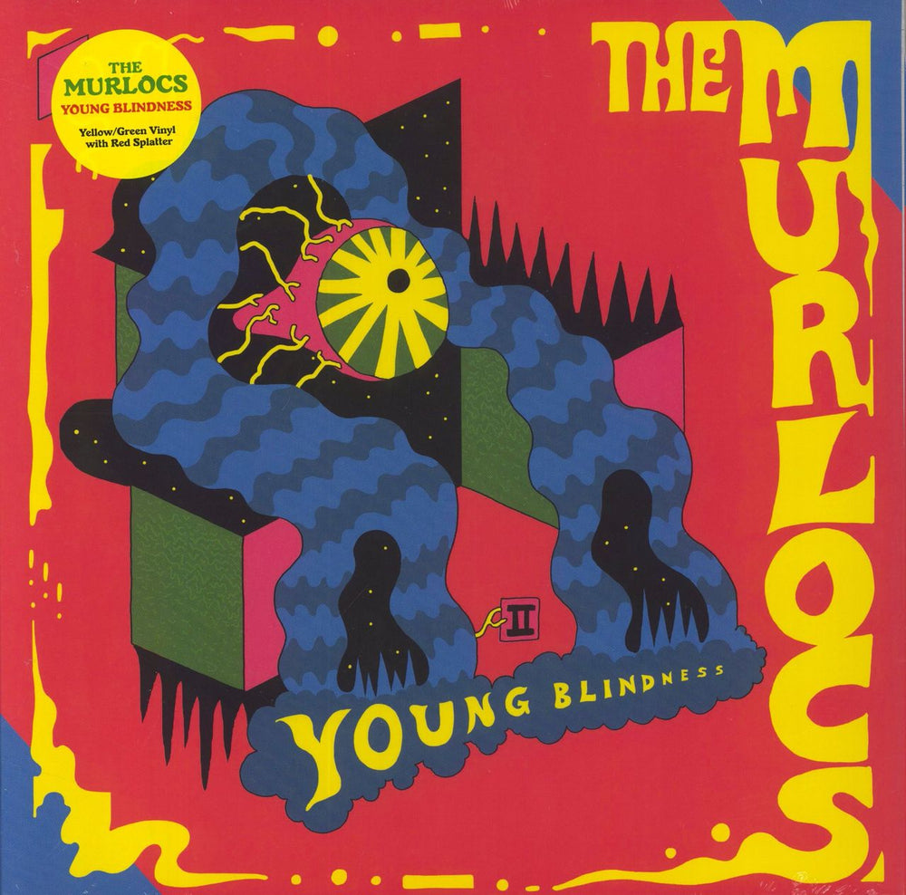 The Murlocs Young Blindness - Yellow & Green w/ Red Splatter Vinyl - Sealed UK vinyl LP album (LP record) ATO0672