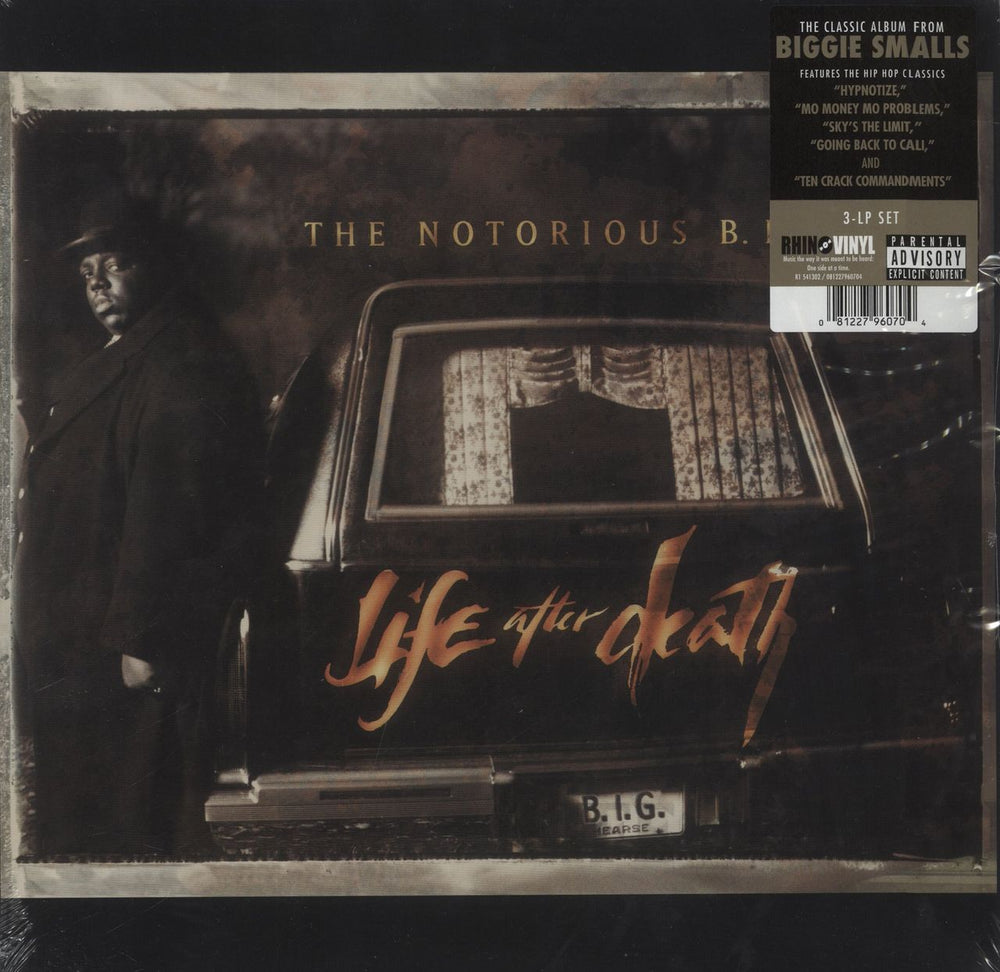 The Notorious B.I.G. Life After Death - Sealed UK 3-LP vinyl record set (Triple LP Album) 081227960704