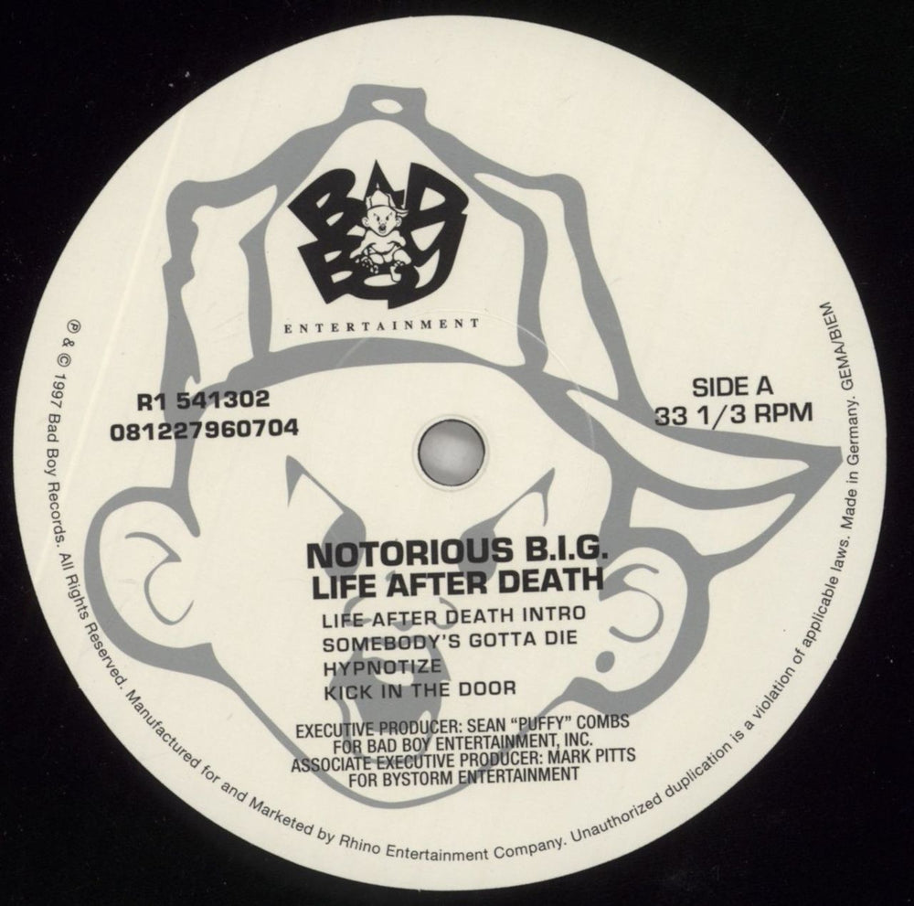 The Notorious B.I.G. Life After Death UK 3-LP vinyl record set (Triple LP Album) NBG3LLI861208