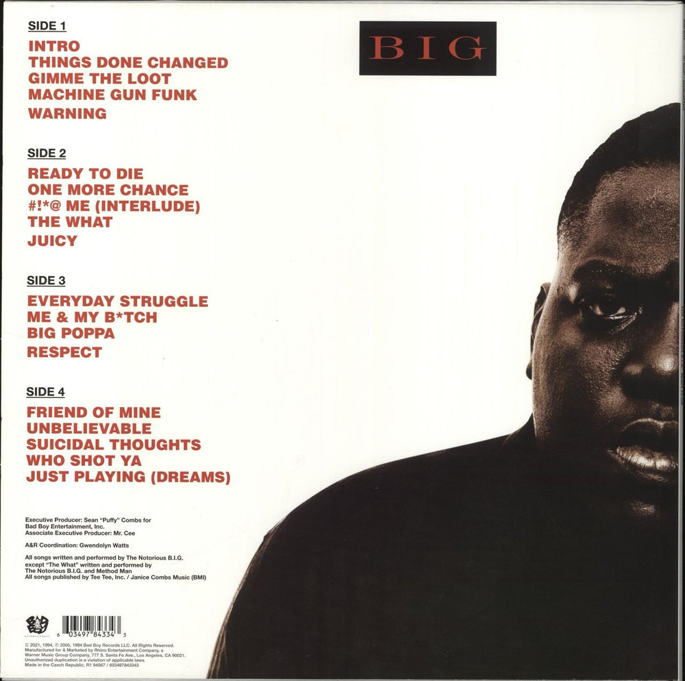 The Notorious B.I.G. Ready To Die UK 2-LP vinyl record set (Double LP Album) 0603497843343