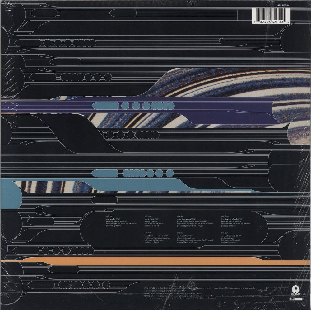 The Orb U.F. Orb - Ultra Blue Vinyl UK 2-LP vinyl record set (Double LP Album) 602448380005