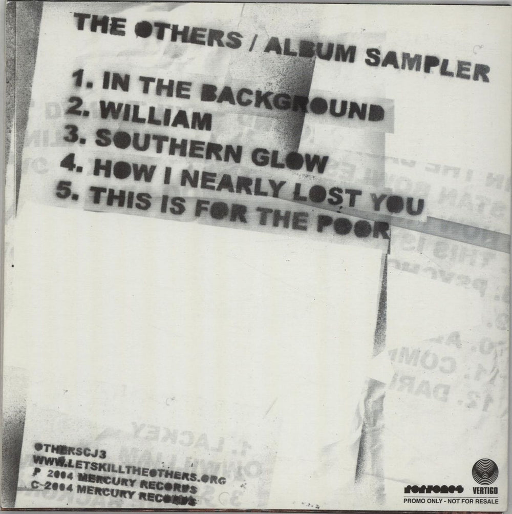 The Others The Others - Album Sampler UK Promo CD album (CDLP) TOVCDTH316555