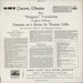 The Philharmonia Orchestra Elgar: The Enigma Variations / Vaughan Williams: Fantasia On A Theme By Thomas Tallis UK vinyl LP album (LP record)