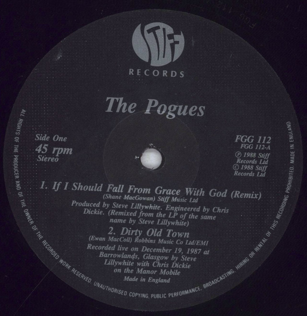 The Pogues If I Should Fall From Grace With God UK 12" vinyl single (12 inch record / Maxi-single) POG12IF836500