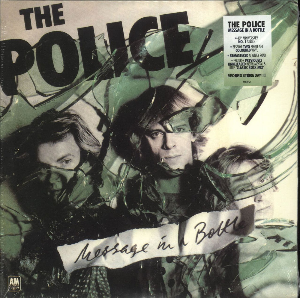 The Police Message In A Bottle - RSD19 - Green & Blue Vinyl - Sealed UK 7" vinyl single (7 inch record / 45) 772025-1