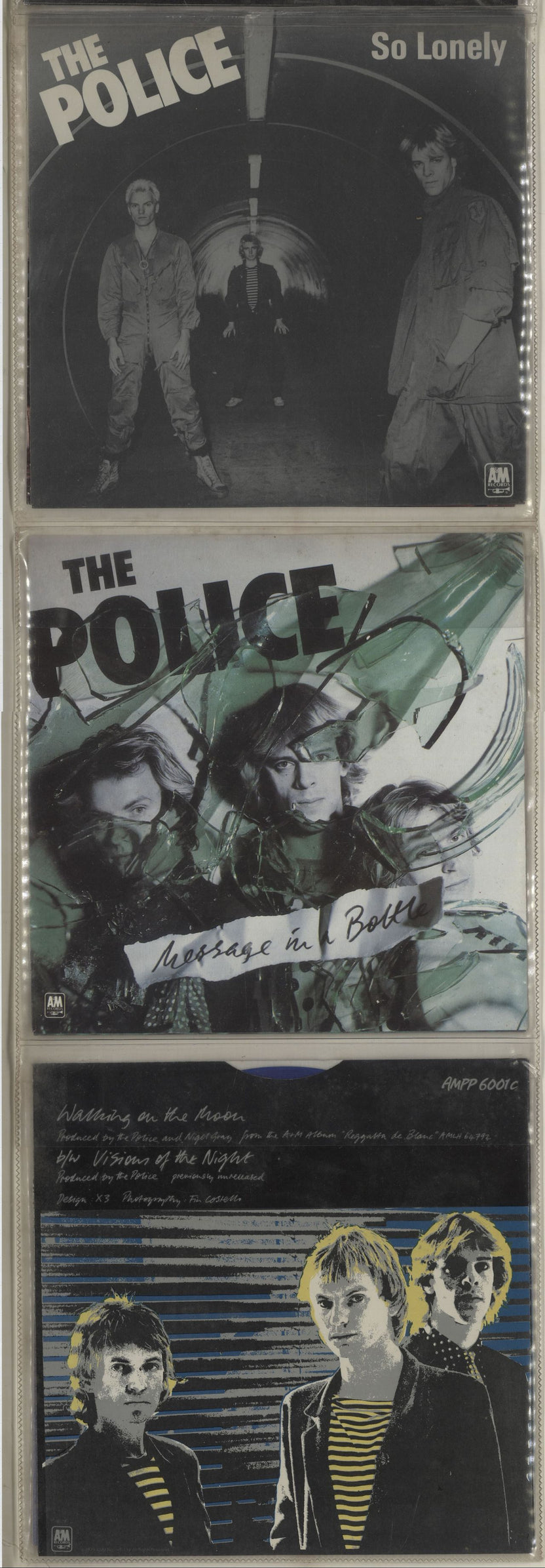 The Police Six Pack - Blue Vinyl + PVC Pack - EX UK 7" vinyl single (7 inch record / 45) POL07SI116253