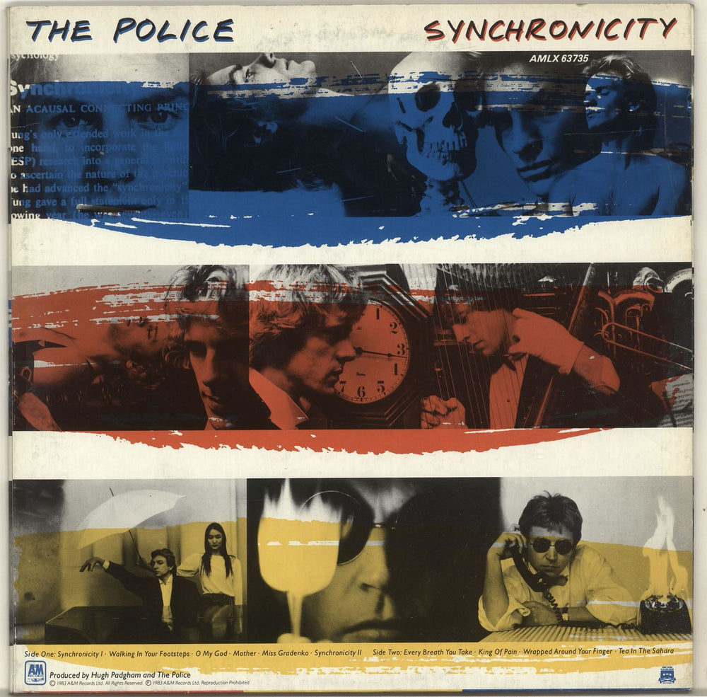 The Police Synchronicity - Hype Stickered Sleeve UK vinyl LP album (LP record)