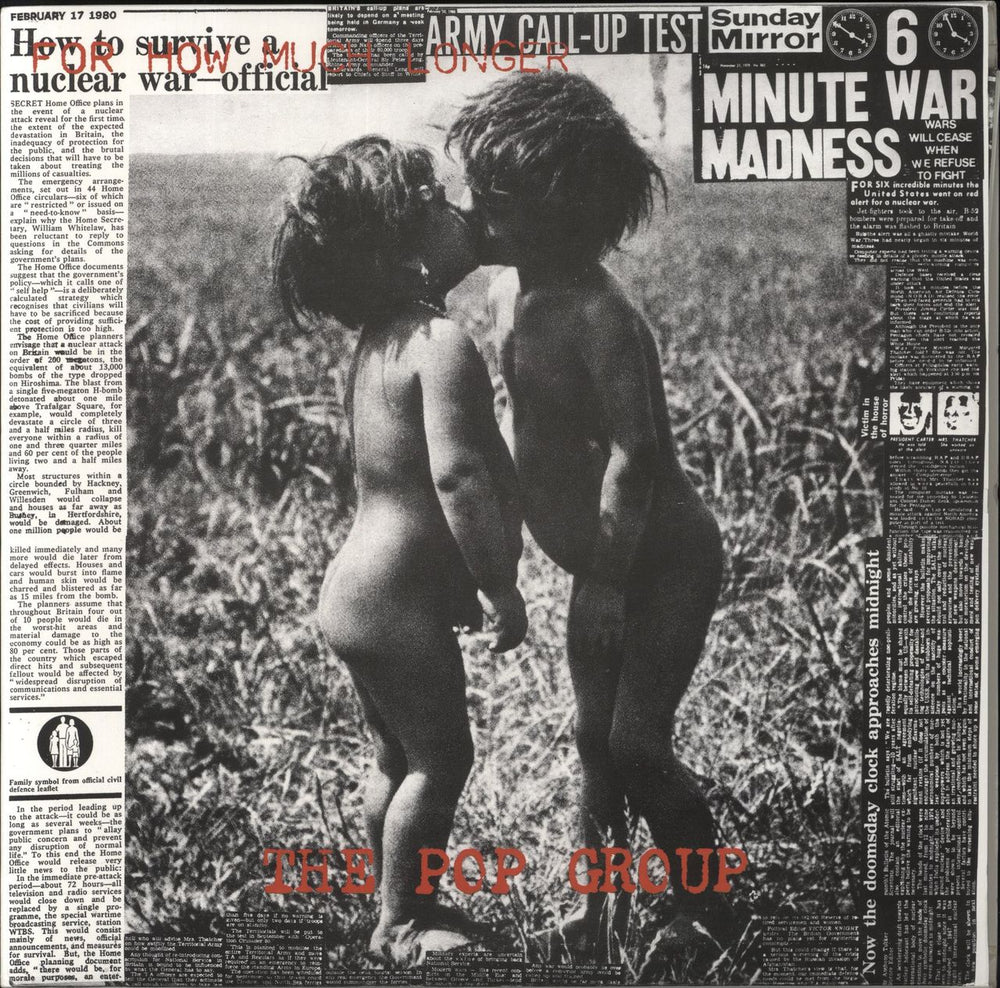 The Pop Group For How Much Longer Do We Tolerate Mass Murder? - 180g UK vinyl LP album (LP record) 5060410900203