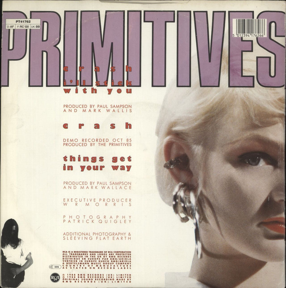 The Primitives Crash UK 12" vinyl single (12 inch record / Maxi-single) 5012394176266