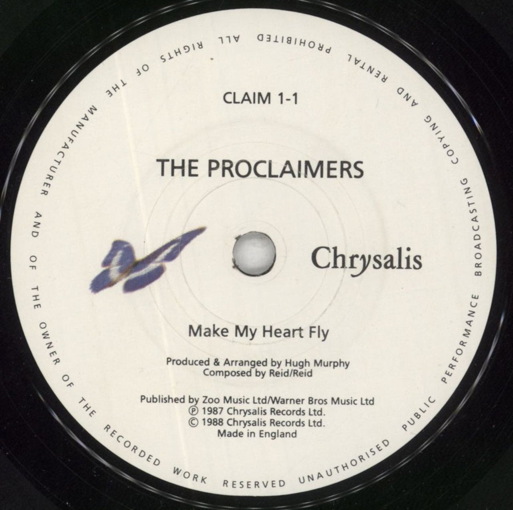 The Proclaimers Make My Heart Fly UK 7" vinyl single (7 inch record / 45) PCL07MA294064