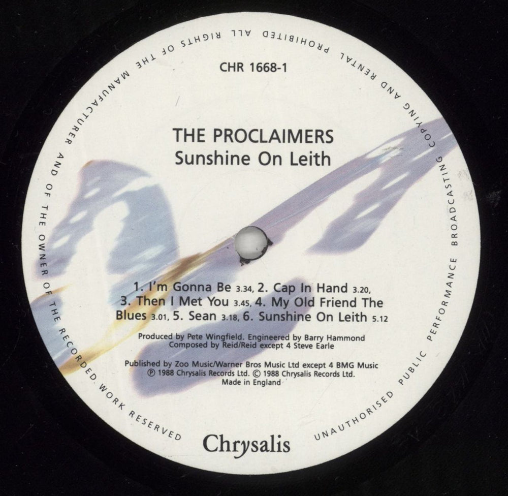 The Proclaimers Sunshine On Leith - EX UK vinyl LP album (LP record) PCLLPSU873628