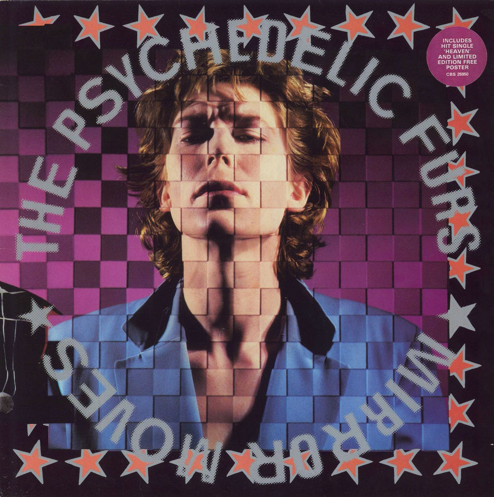 The Psychedelic Furs Mirror Moves - 1st + Poster - Stickered UK vinyl LP album (LP record) CBS25950