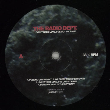 The Radio Dept I Don’t Need Love, I’ve Got My Band Swedish vinyl LP album (LP record) TI2LPID879305