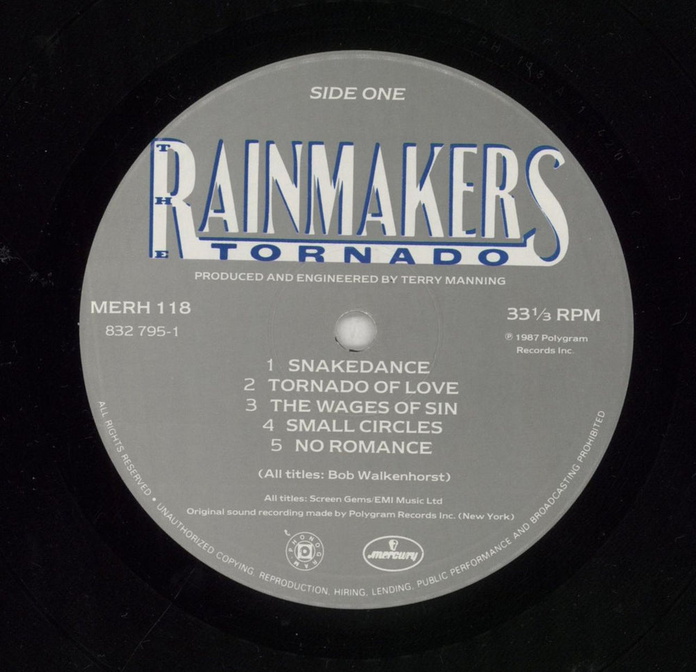 The Rainmakers Tornado UK vinyl LP album (LP record) RA6LPTO278670