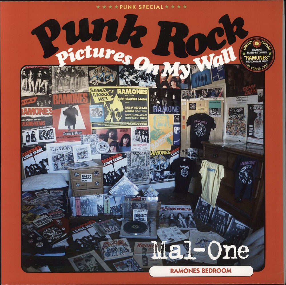 The Ramones Punk Rock Pictures On My Wall + Art Print - RSD 2023 UK 12" vinyl single (12 inch record / Maxi-single) MAL-ONE12-002