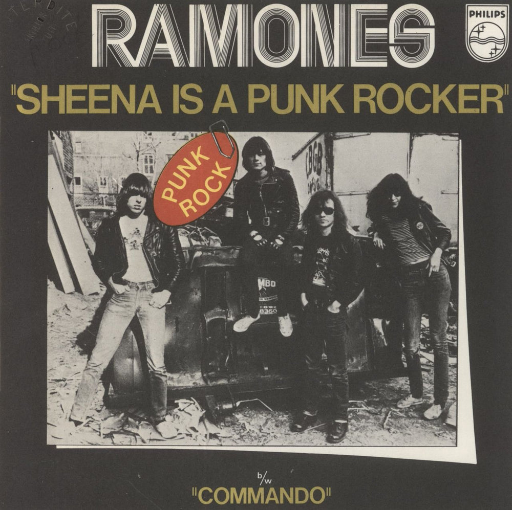 The Ramones Sheena Is A Punk Rocker French Promo 7" vinyl single (7 inch record / 45) 6173525