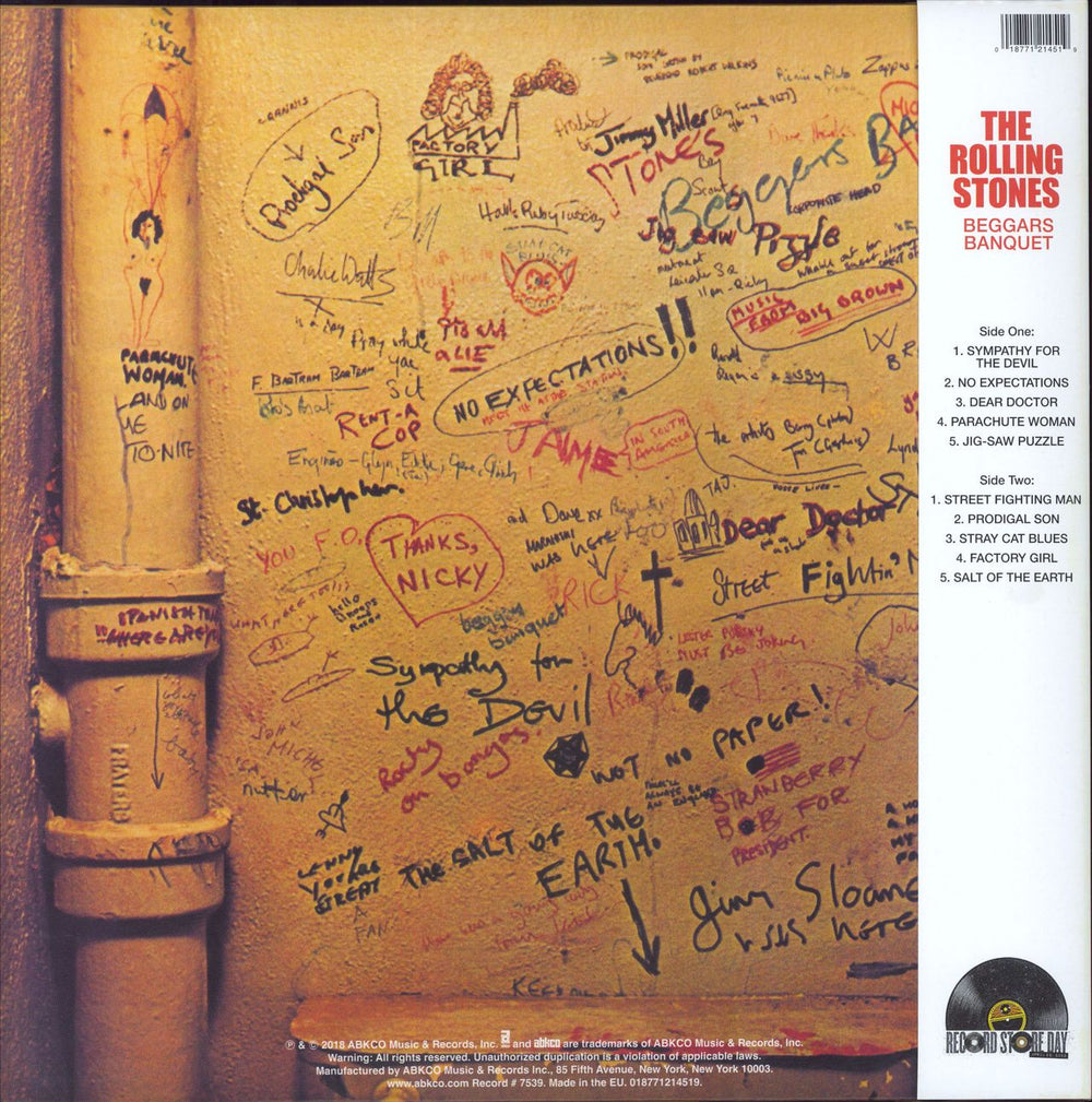 The Rolling Stones Beggars Banquet - 'Swirling Mass' Coloured Vinyl - RSD 2023 UK vinyl LP album (LP record) 018771214519