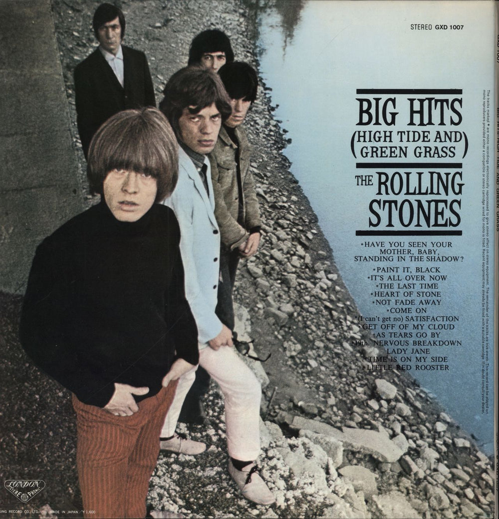 The Rolling Stones Big Hits High Tide And Green Grass + Stickers Japanese vinyl LP album (LP record)